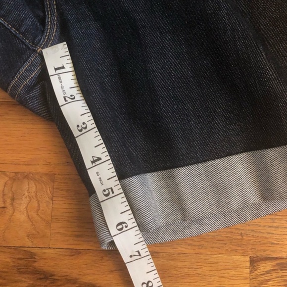 Baldwin selvedge denim jean shorts blue cuffed size 25 - Picture 8 of 11